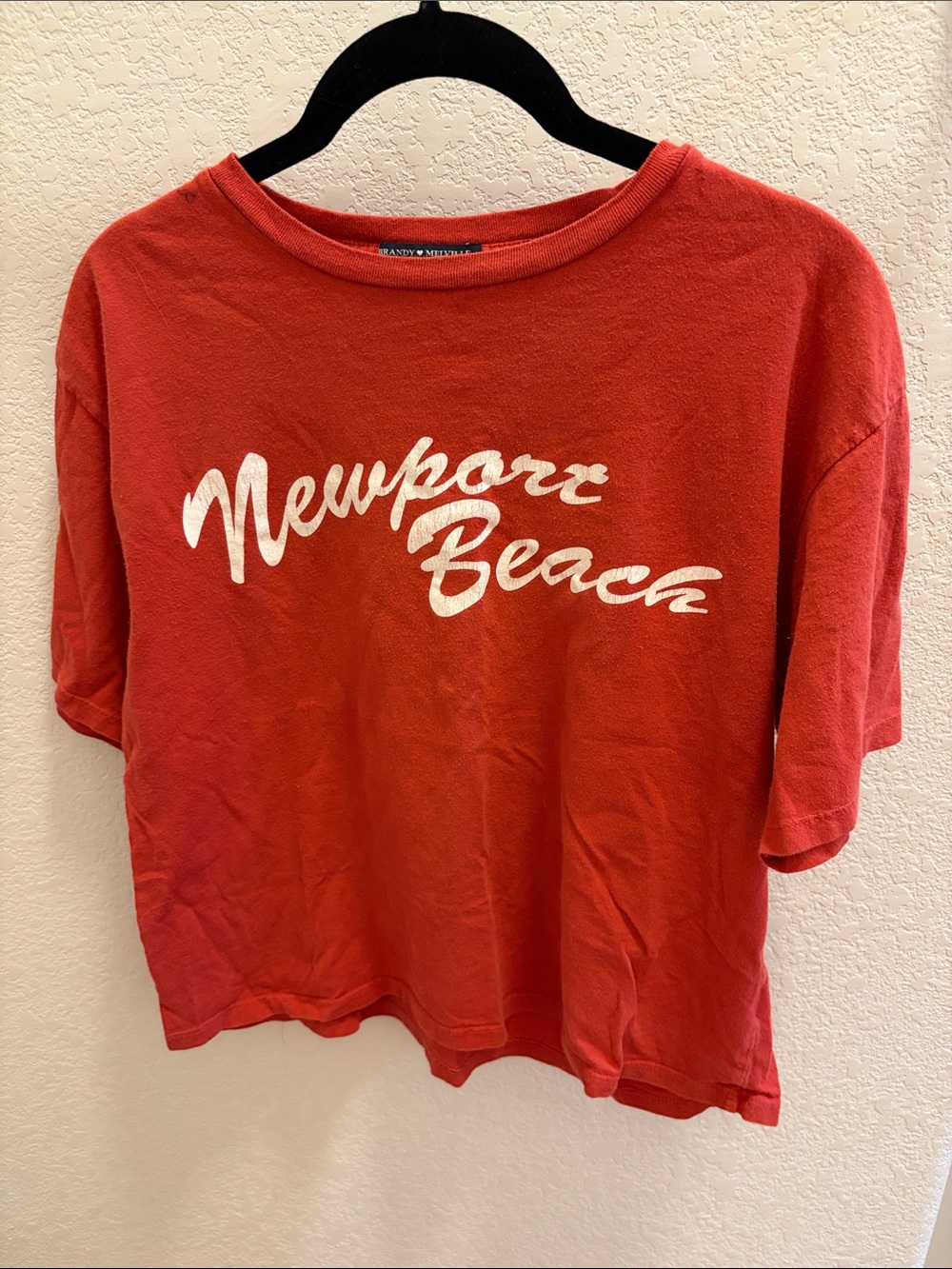 Brandy Melville Newport Beach Red Graphic Tee
